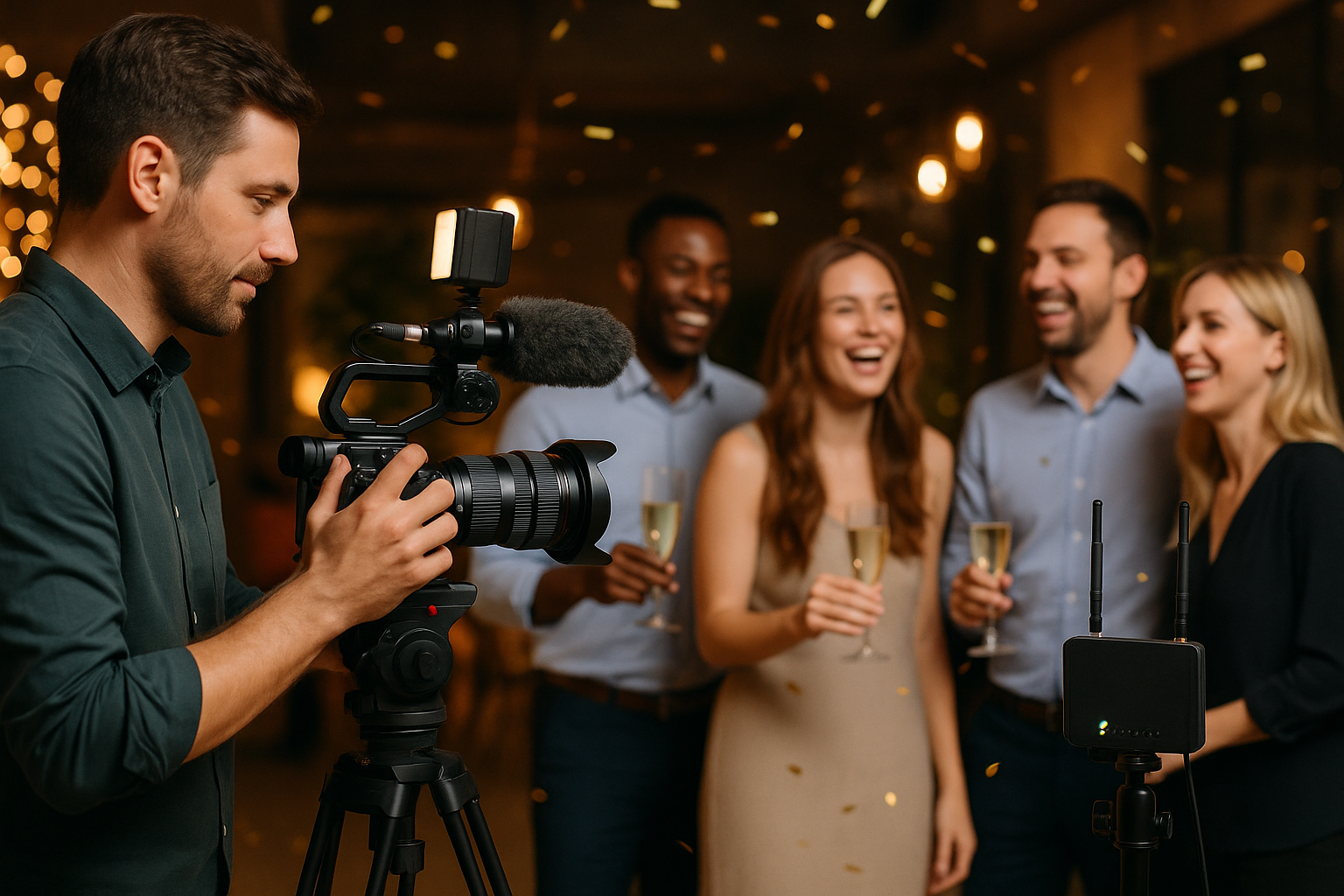 Produtora de Vídeo para Confraternizações com Transmissão ao Vivo