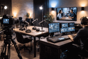 Produtora de vídeo para lives, transmissões e podcasts