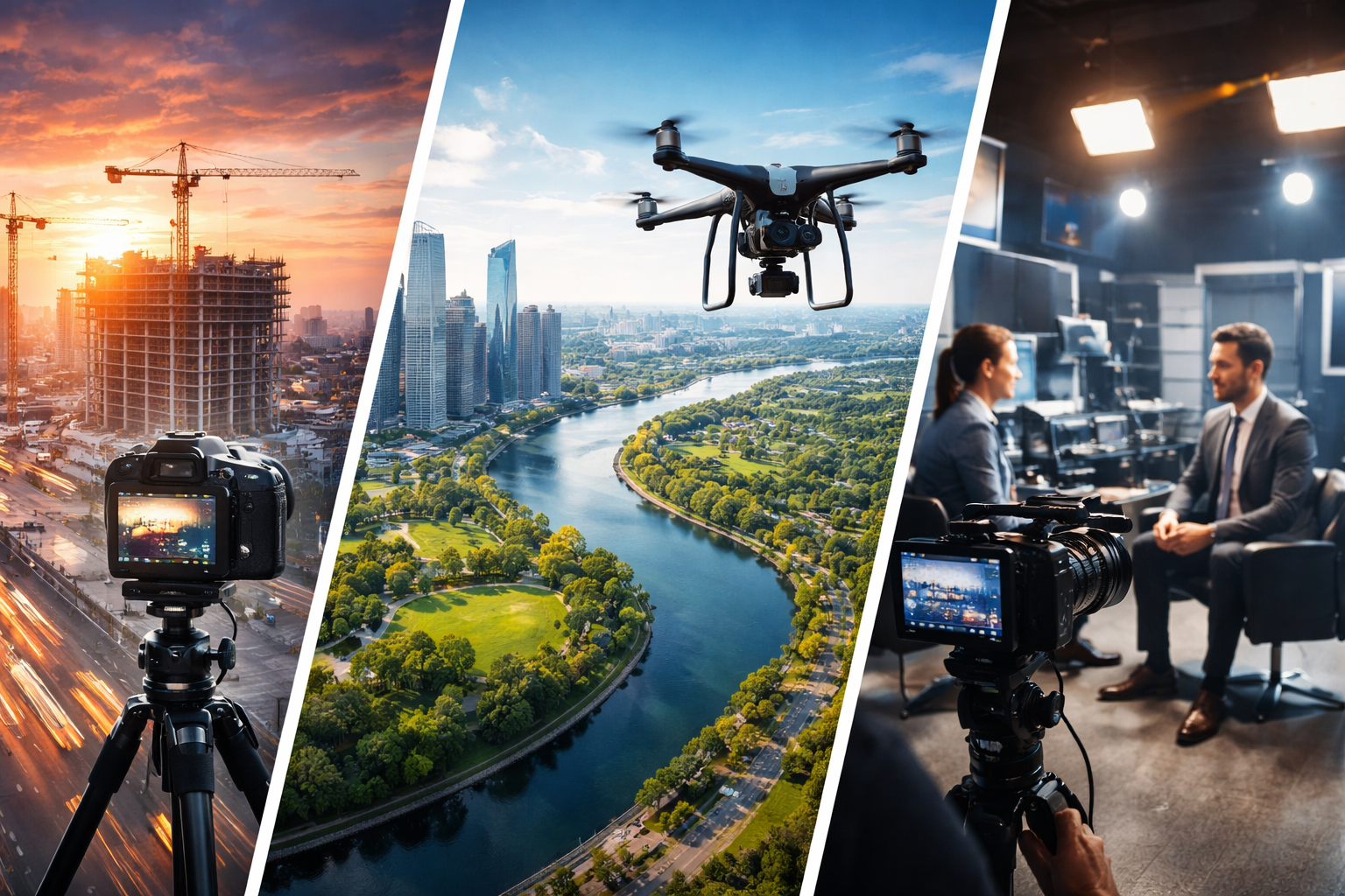 Produtora de Vídeo que Transforma Obras, Negócios e Ideias em Imagens