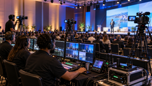 Transmissão ao vivo profissional para eventos corporativos em Salvador